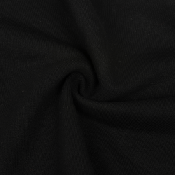 Ткань Футер 3-х нитка, Петля, цвет Черный (на отрез)  в Оренбурге