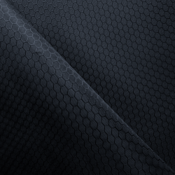 Ткань Оксфорд 300D PU Рип-Стоп СОТЫ, цвет Черный (на отрез)  в Оренбурге