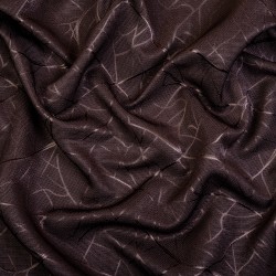 Ткань Блэкаут для штор &quot;Ледовое тиснение цвет Темно-Коричневый&quot; (на отрез)  в Оренбурге
