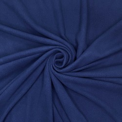 Ткань Флис Односторонний 130 гр/м2, цвет Темно-синий (на отрез)  в Оренбурге