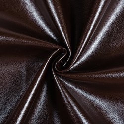 Ткань Дерматин (Кожзам) для мебели, цвет Темно-Коричневый (на отрез)  в Оренбурге