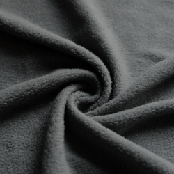 Ткань Флис Односторонний 130 гр/м2, цвет Серый (на отрез)  в Оренбурге