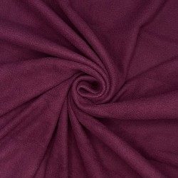 Ткань Флис Односторонний 130 гр/м2, цвет Бордовый (на отрез)  в Оренбурге