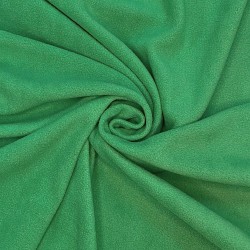 Ткань Флис Односторонний 130 гр/м2, цвет Зелёный (на отрез)  в Оренбурге