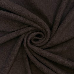 Ткань Флис Односторонний 180 гр/м2, цвет Коричневый (на отрез)  в Оренбурге