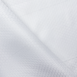 Ткань Оксфорд 300D PU Рип-Стоп СОТЫ, цвет Белый (на отрез)  в Оренбурге