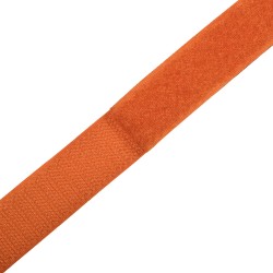 Контактная лента 25мм цвет Оранжевый (велькро-липучка, на отрез)  в Оренбурге