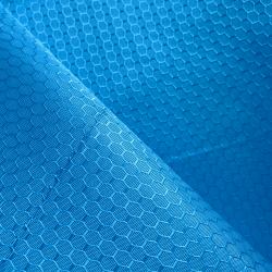 Ткань Оксфорд 300D PU Рип-Стоп СОТЫ, цвет Голубой (на отрез)  в Оренбурге