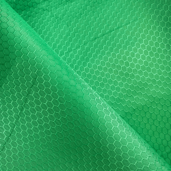 Ткань Оксфорд 300D PU Рип-Стоп СОТЫ, цвет Зелёный (на отрез)  в Оренбурге