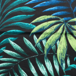 Интерьерная ткань Дак (DUCK), принт &quot;Тропические листья&quot; (на отрез)  в Оренбурге