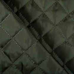 Стеганая подкладочная ткань с синтепоном (100гр/м2), цвет Хаки (на отрез)  в Оренбурге