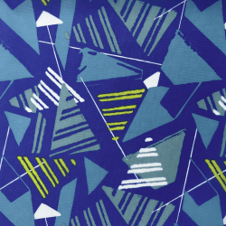 Ткань Оксфорд 210D PU, принт &quot;Лимонные треугольники&quot; (на отрез)  в Оренбурге