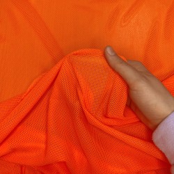 Трикотажная Сетка 75 г/м2, цвет Оранжевый (на отрез)  в Оренбурге