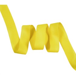 Окантовочная лента-бейка, цвет Жёлтый 22мм (на отрез)  в Оренбурге