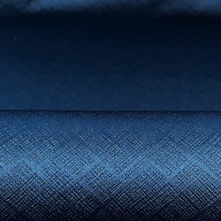 Ткань Блэкаут для штор светозатемняющая 100%  &quot;Орнамент Синий&quot; (на отрез)  в Оренбурге